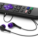 A marketing image depicting an Apple TV+ shortcut button on the new Voice Remote Pro.